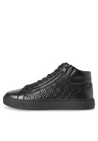 Calvin Klein Sneakersy High Top Lace Up W/Zip Mono HM0HM01180 Czarny. Kolor: czarny #4
