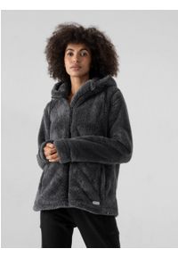 outhorn - Polar rozpinany z kapturem damski. Typ kołnierza: kaptur. Kolekcja: plus size. Materiał: polar #6