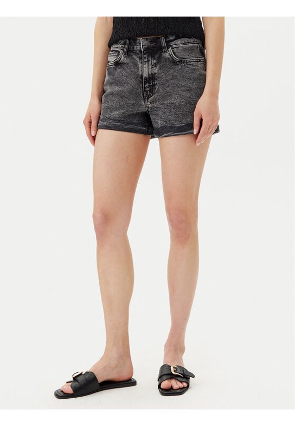 Noisy may - Noisy May Szorty jeansowe Moni 27033697 Szary Slim Fit. Kolor: szary. Materiał: bawełna