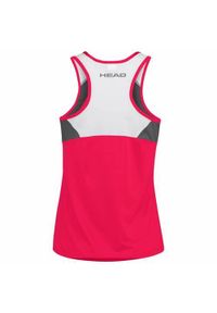 Head - Koszulka bez rękawów damska CLUB 22 Tank Top. Kolor: różowy. Materiał: poliester. Długość rękawa: bez rękawów. Sport: tenis