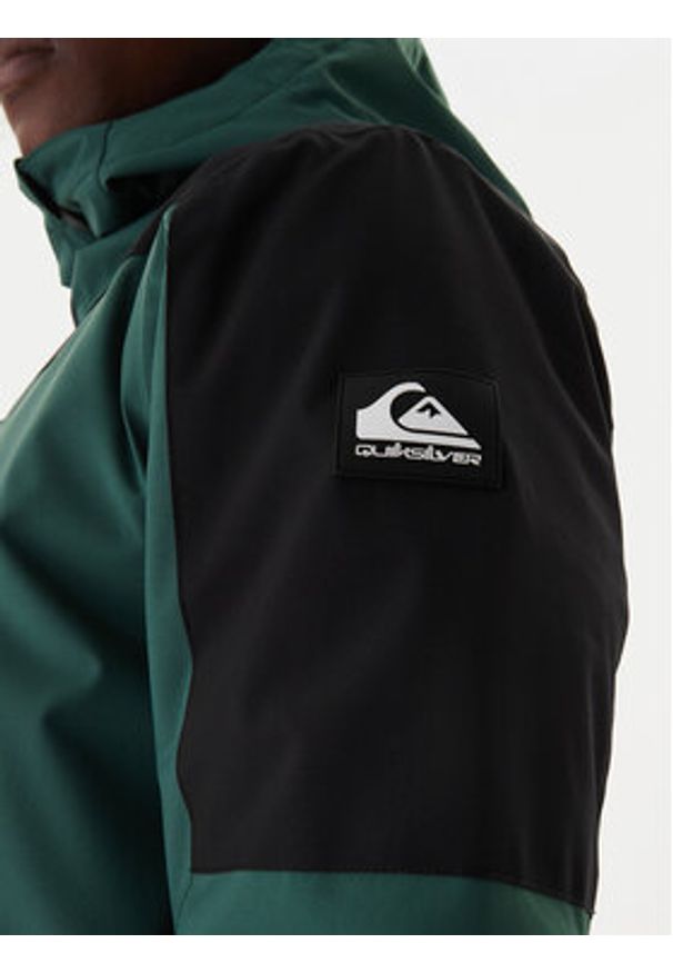 Quiksilver Kurtka snowboardowa Titano EQYTJ03513 Zielony Slim Fit. Kolor: zielony. Materiał: syntetyk. Sport: snowboard