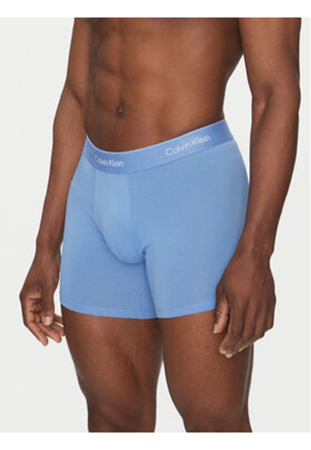 Calvin Klein Underwear Komplet 3 par bokserek LV00NB4394 Kolorowy. Materiał: bawełna. Wzór: kolorowy