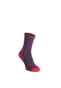 DARN TOUGH - Skarpety damskie Darn Tough Hiker Micro Crew Midweight with Cushion. Kolor: fioletowy