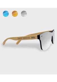 MegaKoszulki - Okulary przeciwsłoneczne drewniane z Twoim miastem. Wzór: nadruk #1