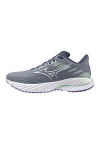 Buty do biegania damskie Mizuno Wave Inspire 21. Kolor: szary, biały, wielokolorowy. Materiał: syntetyk, materiał. Szerokość cholewki: normalna. Model: Mizuno Wave. Sport: bieganie