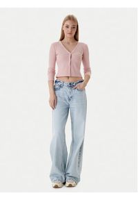 Guess Kardigan V6RP06 K8RT2 Różowy Regular Fit. Kolor: różowy. Materiał: wiskoza #4