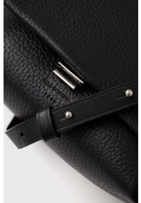 TIGER OF SWEDEN - Tiger Of Sweden torebka skórzana kolor czarny. Kolor: czarny. Materiał: skórzane. Rodzaj torebki: na ramię #3