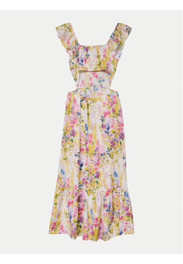 Vero Moda Sukienka letnia Dicthe 10323628 Kolorowy Regular Fit. Materiał: bawełna. Wzór: kolorowy. Sezon: lato