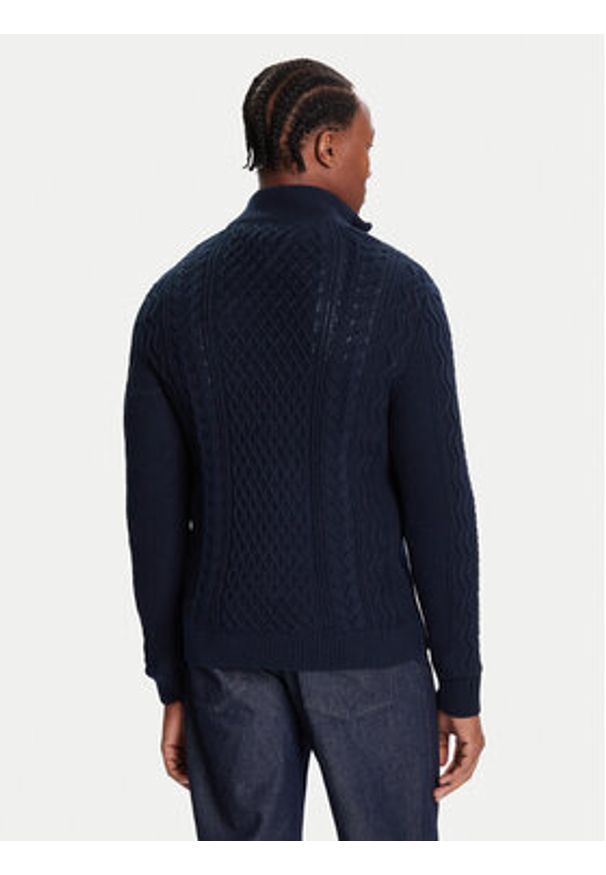 Tommy Jeans Sweter DM0DM22103 Granatowy Regular Fit. Kolor: niebieski. Materiał: bawełna
