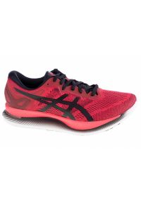Buty do biegania Asics GlideRide M 1011A817-600 czerwone. Zapięcie: sznurówki. Kolor: czerwony. Materiał: tkanina, syntetyk, guma. Sport: fitness