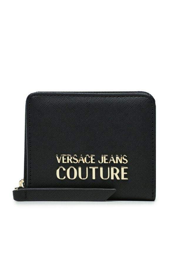 Duży Portfel Damski Versace Jeans Couture. Kolor: czarny