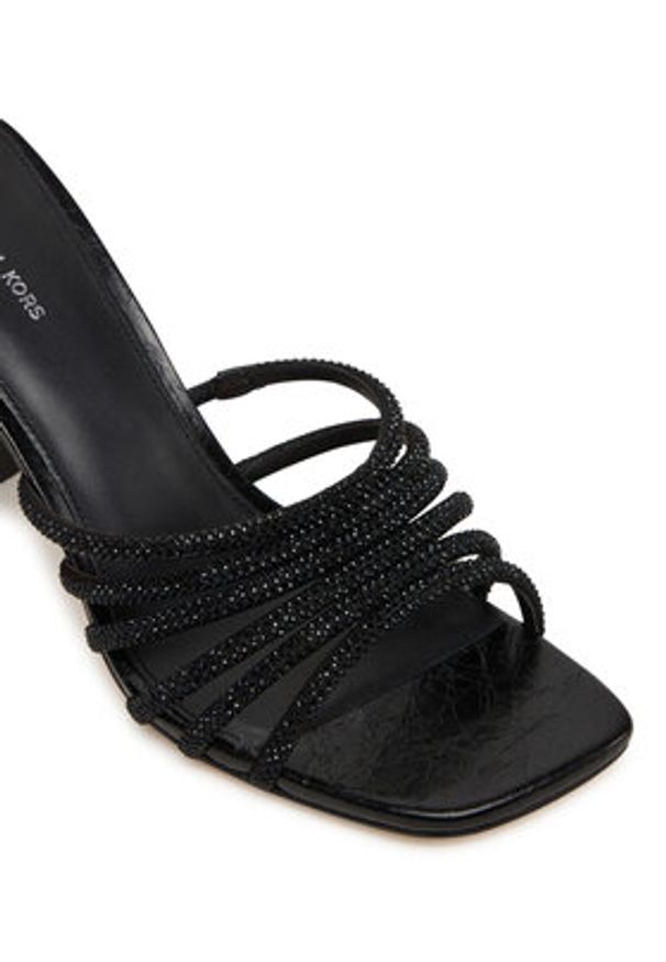 MICHAEL Michael Kors Klapki Haisley 40T5HSHS3S Czarny. Kolor: czarny. Materiał: skóra