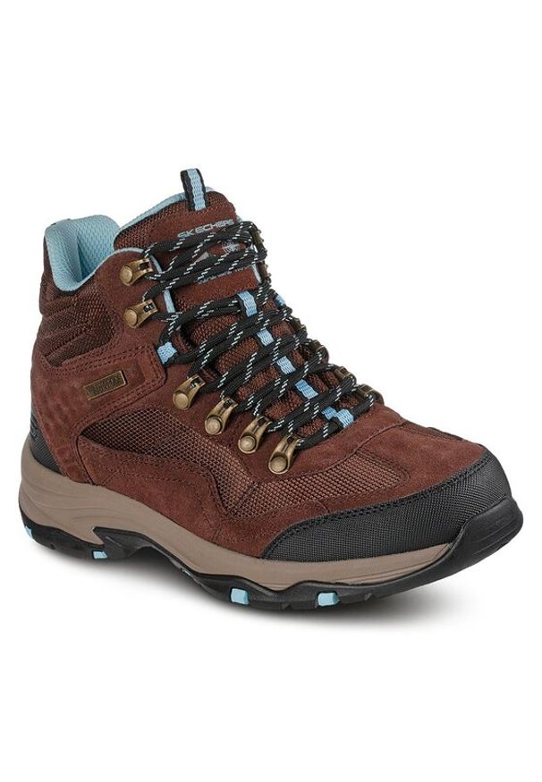 skechers - Skechers Trekkingi Trego Base Camp 167008/CHOC Brązowy. Kolor: brązowy. Materiał: zamsz, skóra