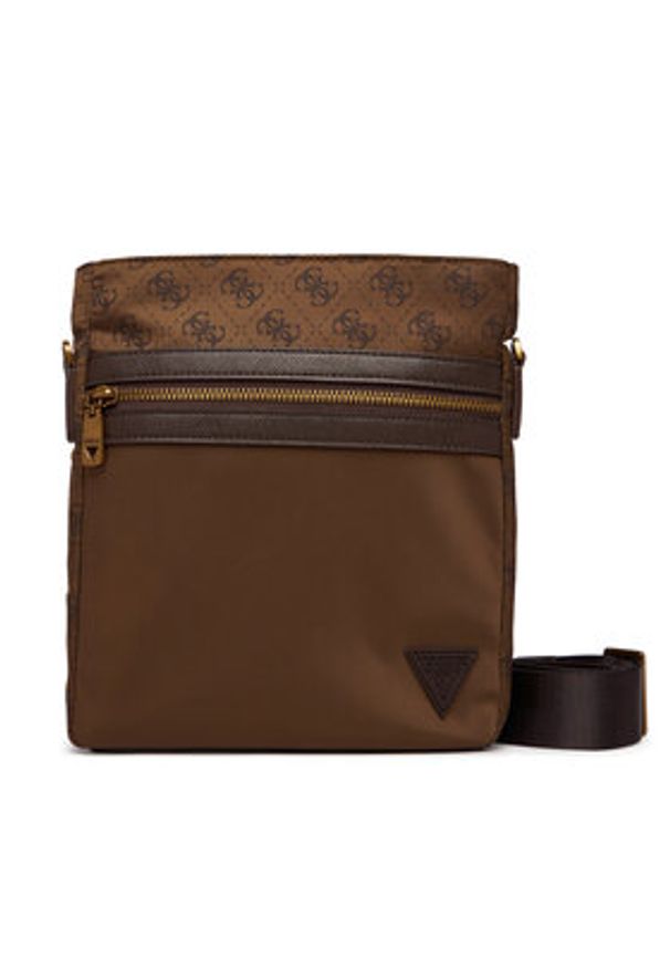 Guess Saszetka HMBENP P6123 Brązowy. Kolor: brązowy. Materiał: materiał