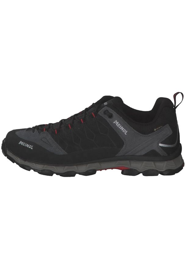 Buty trekkingowe męskie MEINDL Lite Trail GTX, z membraną Gore-Tex. Kolor: czerwony, szary, wielokolorowy. Materiał: syntetyk, materiał. Technologia: Gore-Tex. Sport: turystyka piesza