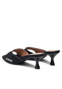 Love Moschino - LOVE MOSCHINO Klapki JA28045G0MIM0000 Czarny. Kolor: czarny. Materiał: materiał