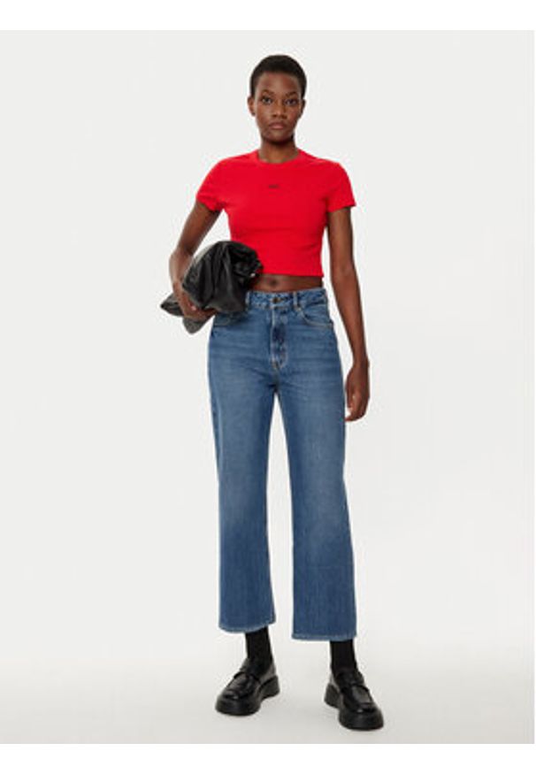 Hugo - HUGO Jeansy Gilissi 50524883 Niebieski Straight Leg. Kolor: niebieski