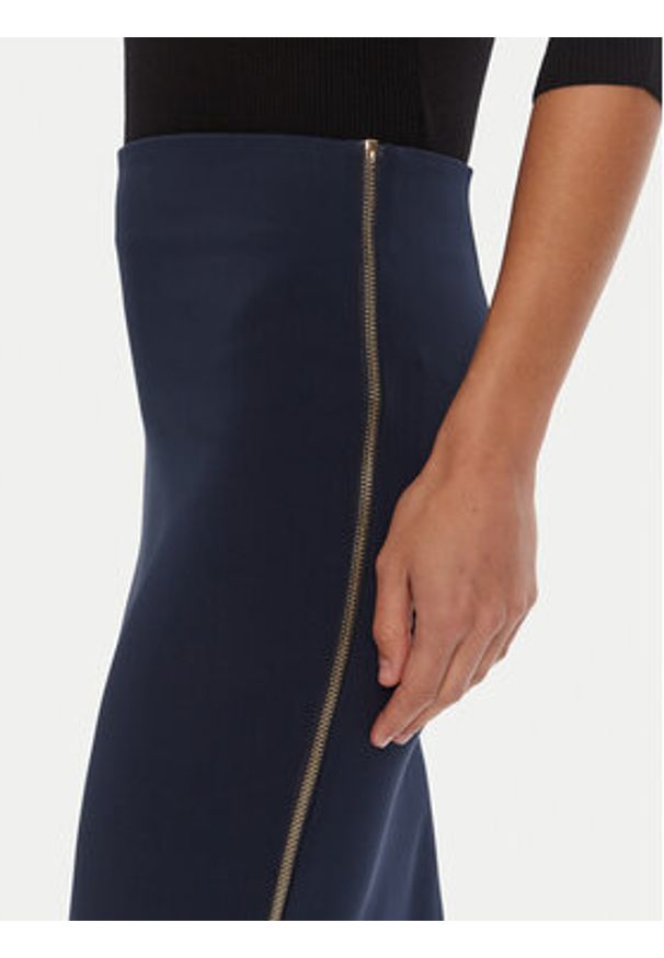 Rinascimento Spódnica ołówkowa CFC0125230003 Granatowy Slim Fit. Kolor: niebieski. Materiał: syntetyk
