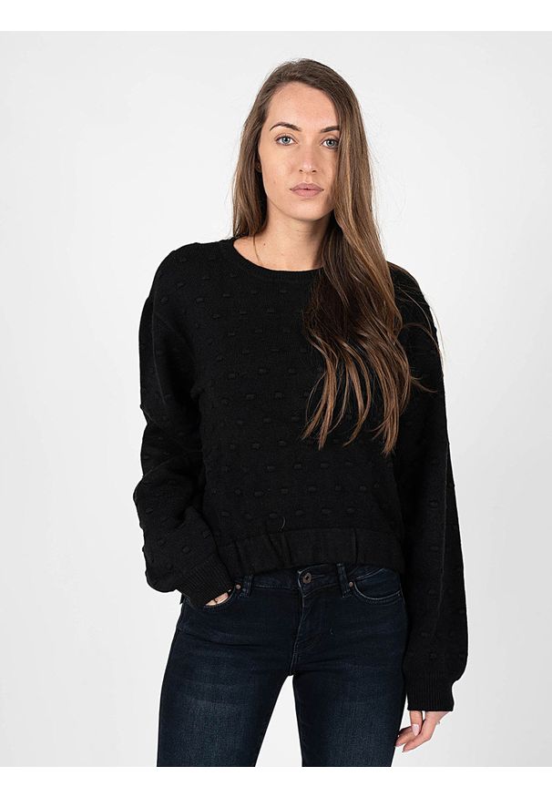 Silvian Heach Sweter | PGA22142MA | Kobieta | Czarny. Kolor: czarny. Materiał: nylon, wiskoza, poliester. Długość: krótkie. Wzór: aplikacja