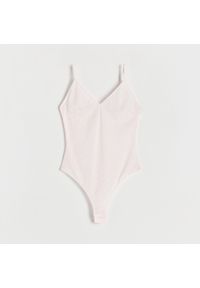 Reserved - Koronkowe body - Różowy. Kolor: różowy. Materiał: koronka #1