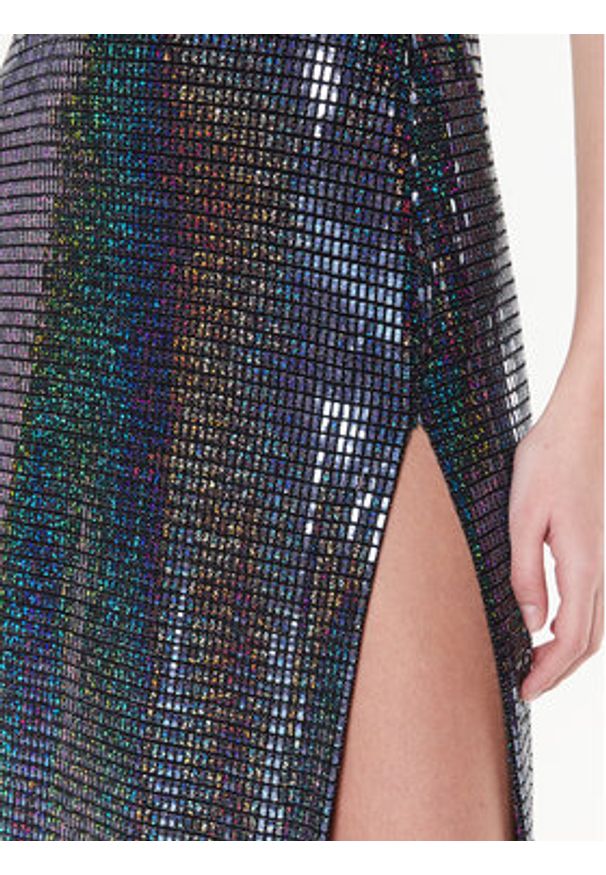 Chiara Ferragni Sukienka wieczorowa 73CBO956 Srebrny Slim Fit. Kolor: srebrny. Materiał: syntetyk. Styl: wizytowy