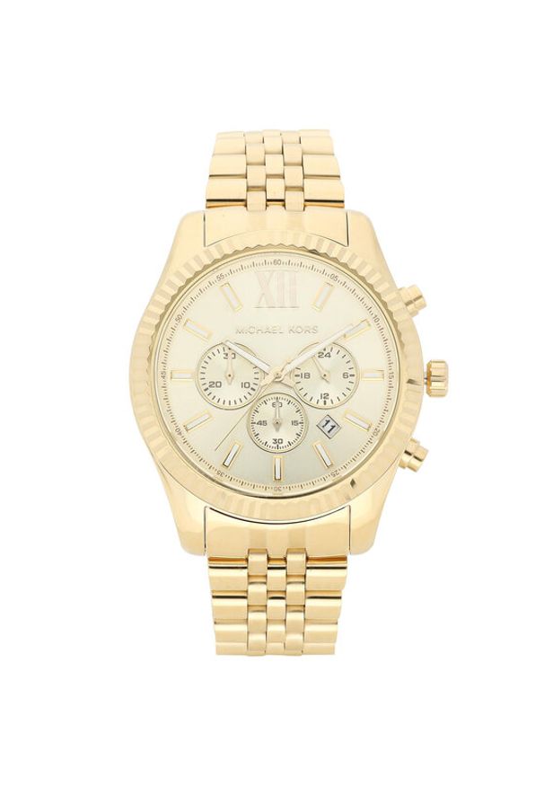Michael Kors Zegarek Lexington MK8281 Złoty. Kolor: złoty
