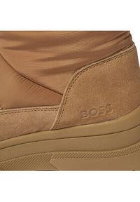 BOSS - Boss Śniegowce Foster Bootie 50504545 Beżowy. Kolor: beżowy. Materiał: materiał