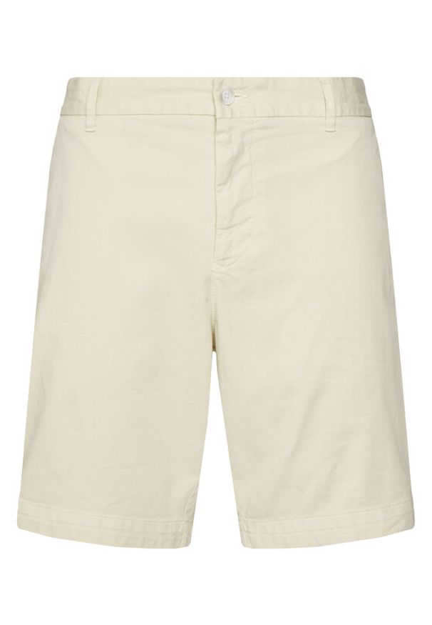 BOSS Szorty materiałowe H-Slice 50540743 Écru Regular Fit. Materiał: bawełna