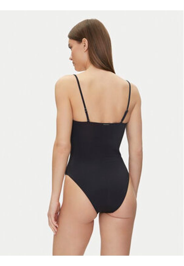 Calvin Klein Swimwear Strój kąpielowy Bandeau One Piece-Rp KW0KW02709 Czarny. Kolor: czarny. Materiał: syntetyk