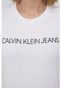 Calvin Klein Jeans t-shirt (2-pack) damski. Wzór: nadruk #2