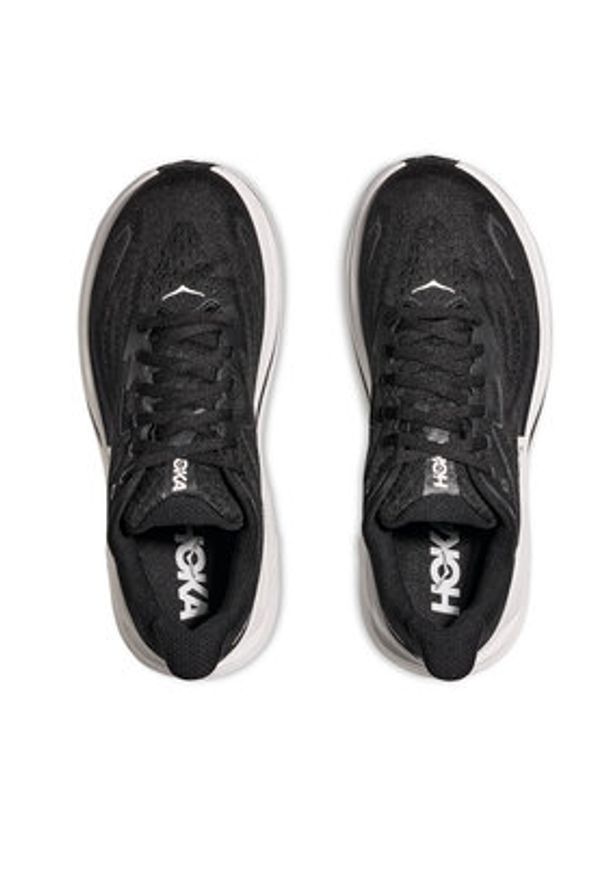 HOKA - Hoka Buty do biegania Clifton 10 Wide Czarny. Kolor: czarny. Materiał: materiał