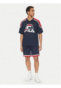 Fila Szorty sportowe Lommel FAM0920 Granatowy Loose Fit. Kolor: niebieski. Materiał: syntetyk. Styl: sportowy #5