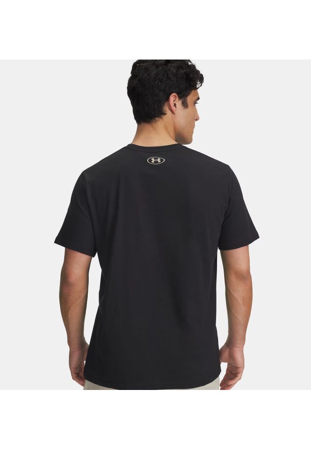 Under Armour - UNDER ARMOUR UA SPORTSTYLE LC SS Koszulka męska treningowa. Kolor: czarny. Materiał: poliester, bawełna, materiał. Sport: fitness