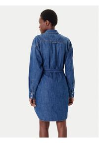 G-Star RAW - G-Star Raw Sukienka jeansowa D26814-D252 Granatowy Regular Fit. Kolor: niebieski. Materiał: bawełna #4
