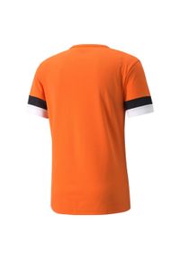 Puma - Koszulka piłkarska męska PUMA teamRISE Jersey. Kolor: czarny, wielokolorowy, pomarańczowy. Materiał: jersey. Sport: piłka nożna #2