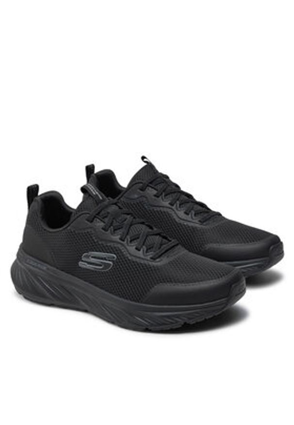skechers - Skechers Sneakersy Edgeride - Rekze 232835/BBK Czarny. Kolor: czarny. Materiał: materiał
