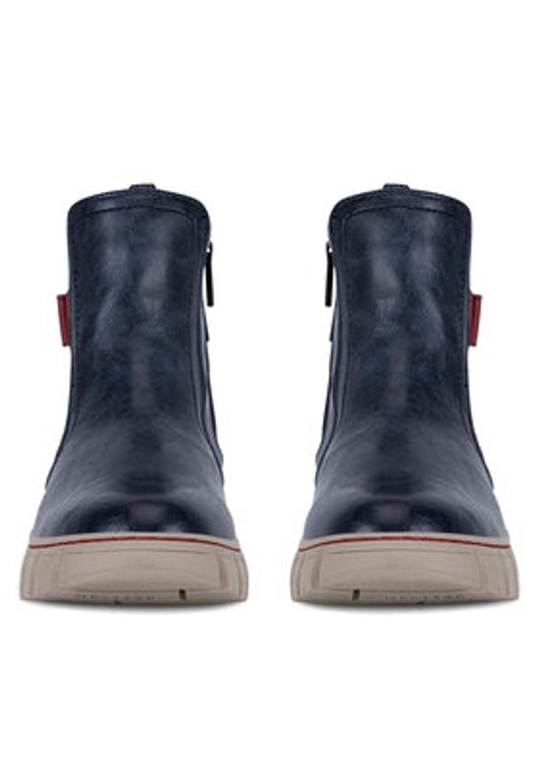 Mustang Botki 1499-603-820 Granatowy. Kolor: niebieski. Materiał: materiał