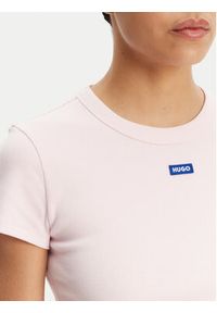 Hugo - HUGO T-Shirt Baby 50510749 Różowy Slim Fit. Kolor: różowy. Materiał: bawełna #4