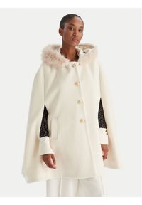 YES LONDON Płaszcz wełniany CD1223ECO Écru Regular Fit. Materiał: syntetyk