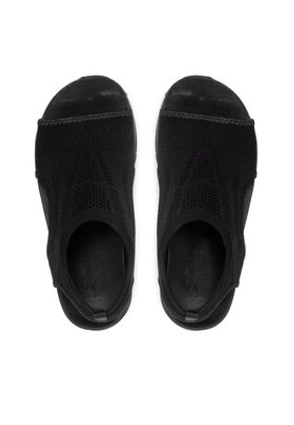 skechers - Skechers Sandały City Catch 119236/BBK Czarny. Kolor: czarny. Materiał: materiał