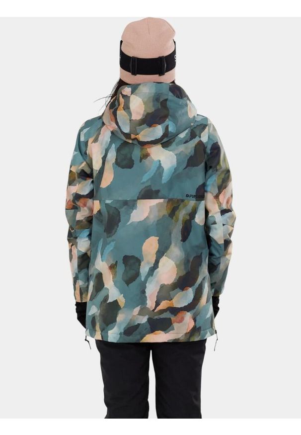FUNDANGO - Anorak Damski Fundango Birch ECO Logo. Kolor: czarny, zielony, różowy, wielokolorowy. Sport: turystyka piesza, narciarstwo