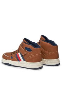 TOMMY HILFIGER - Tommy Hilfiger Sneakersy T3B9-33107-1355582 S Brązowy. Kolor: brązowy