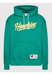 Champion Bluza Unisex STRANGER THINGS Hawkins 217751 Zielony Regular Fit. Kolor: zielony. Materiał: syntetyk