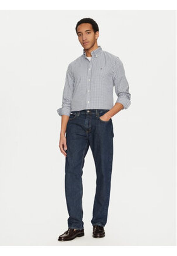 TOMMY HILFIGER - Tommy Hilfiger Koszula Gingham MW0MW37548 Niebieski Regular Fit. Kolor: niebieski. Materiał: bawełna
