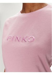 Pinko T-Shirt 101752 A1NW Różowy Regular Fit. Kolor: różowy. Materiał: bawełna #3