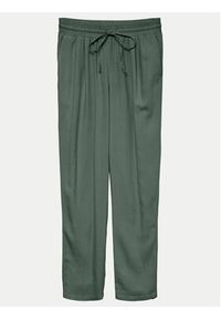Vero Moda Spodnie materiałowe Jesmilo 10279691 Zielony Regular Fit. Kolor: zielony. Materiał: len, wiskoza