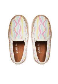 EMU Australia Espadryle Gum Magic Print K12577 Biały. Kolor: biały. Materiał: materiał. Wzór: nadruk