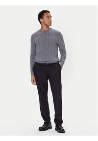 BOSS Sweter H-Hetico 50549975 Szary Regular Fit. Kolor: szary. Materiał: wełna #3