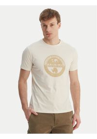 Napapijri T-Shirt S-Mahsa NP0A4FZB Écru Regular Fit. Materiał: bawełna #1