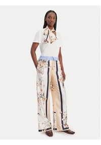 Liu Jo Spodnie materiałowe WA6358 T2555 Beżowy Relaxed Fit. Kolor: beżowy. Materiał: syntetyk #4